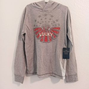 Lucky Brand Long Sleeve Hooded Shirt Boys